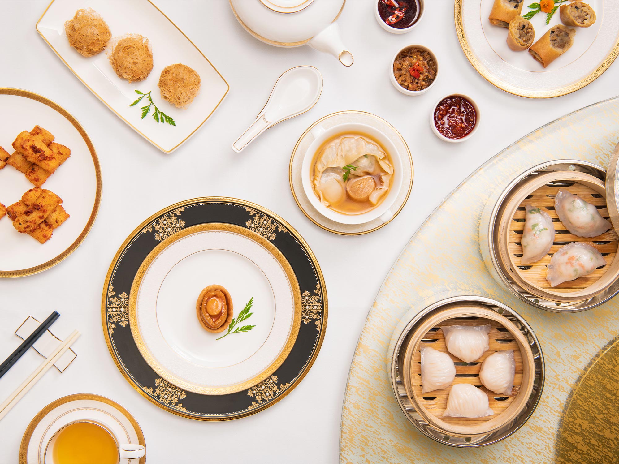 Enjoy the Cantonese delicacies crafted with  the freshest seasonal ingredients at the three Michellin Starred  T'ang Court.