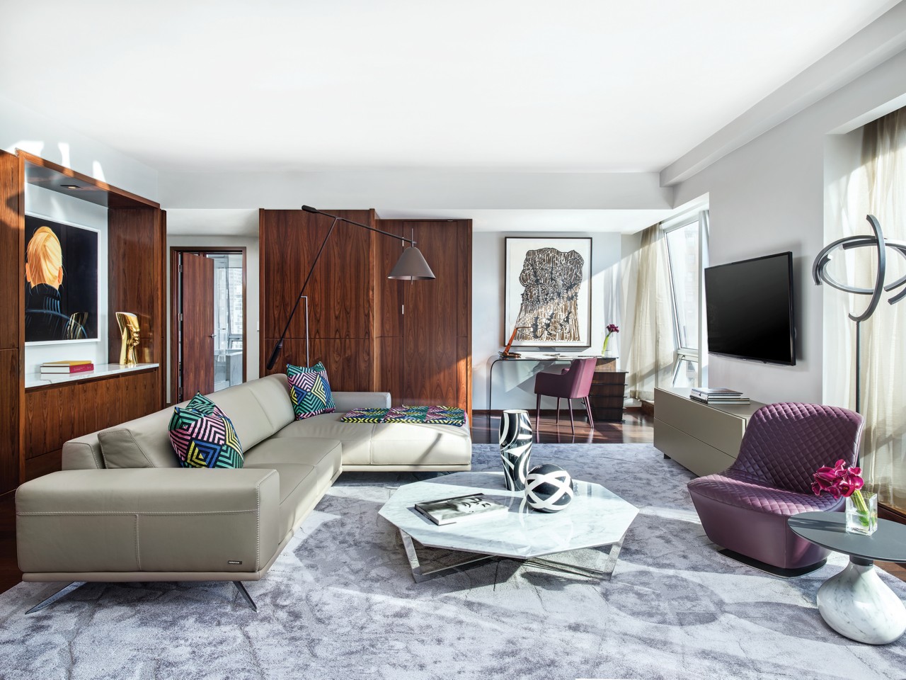 The Langham New York Empire State Penthouse Suite Living Room