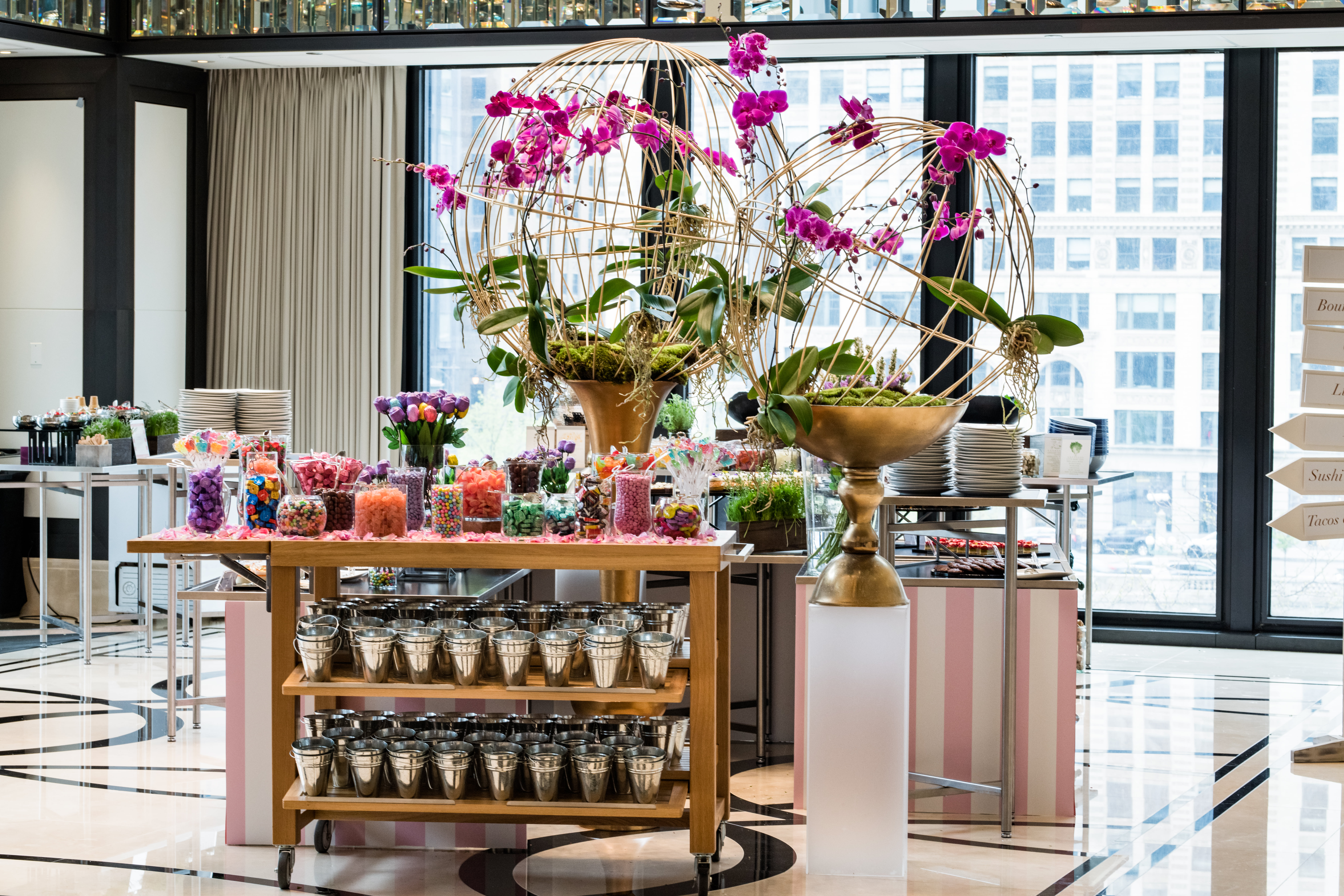 Mothers day brunch spread at The Langham, Chicago