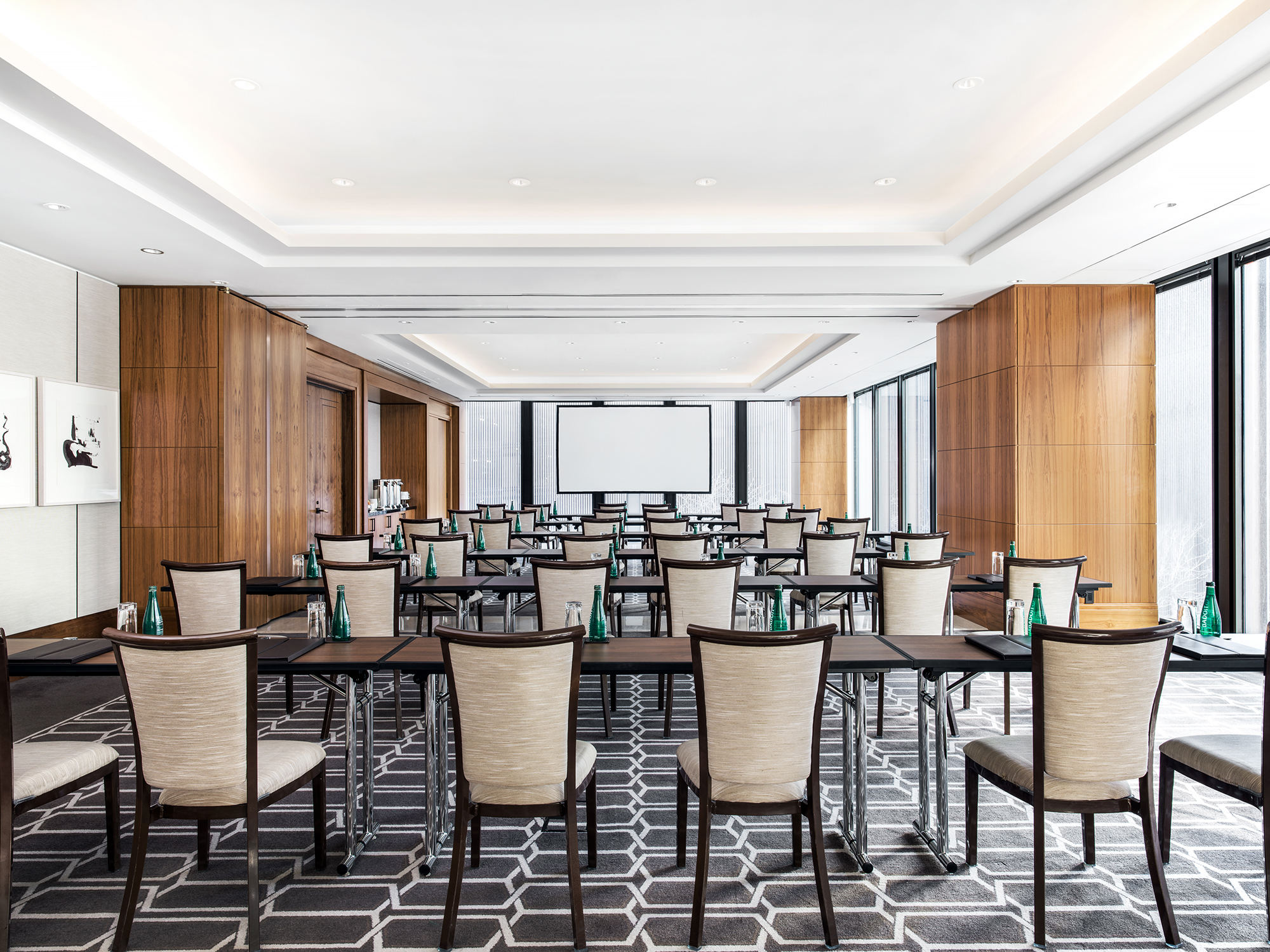 Chelsea, an event space at The Langham, Chicago with a business event setting 