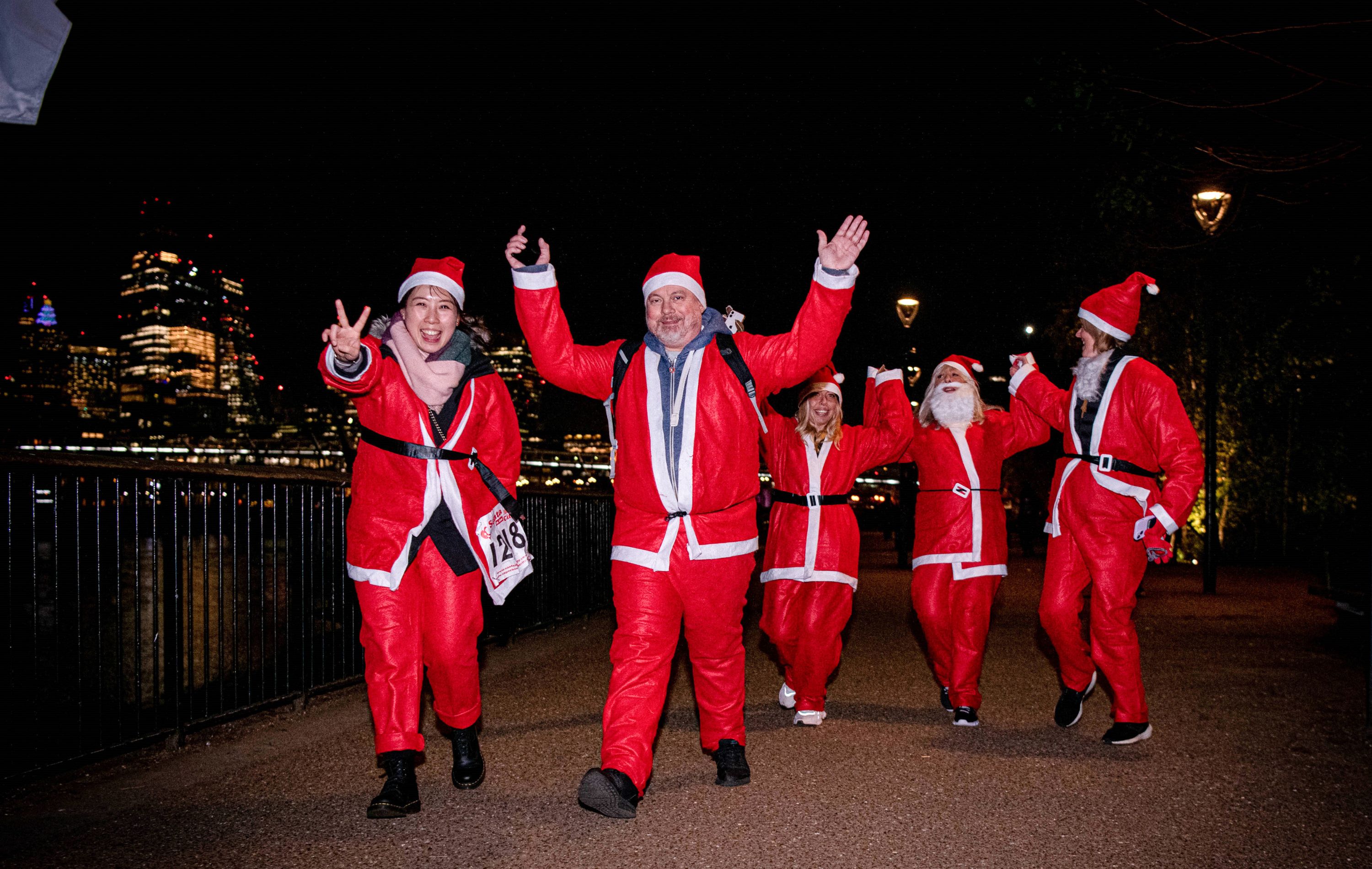 Langham London Santa Run Refuge UK