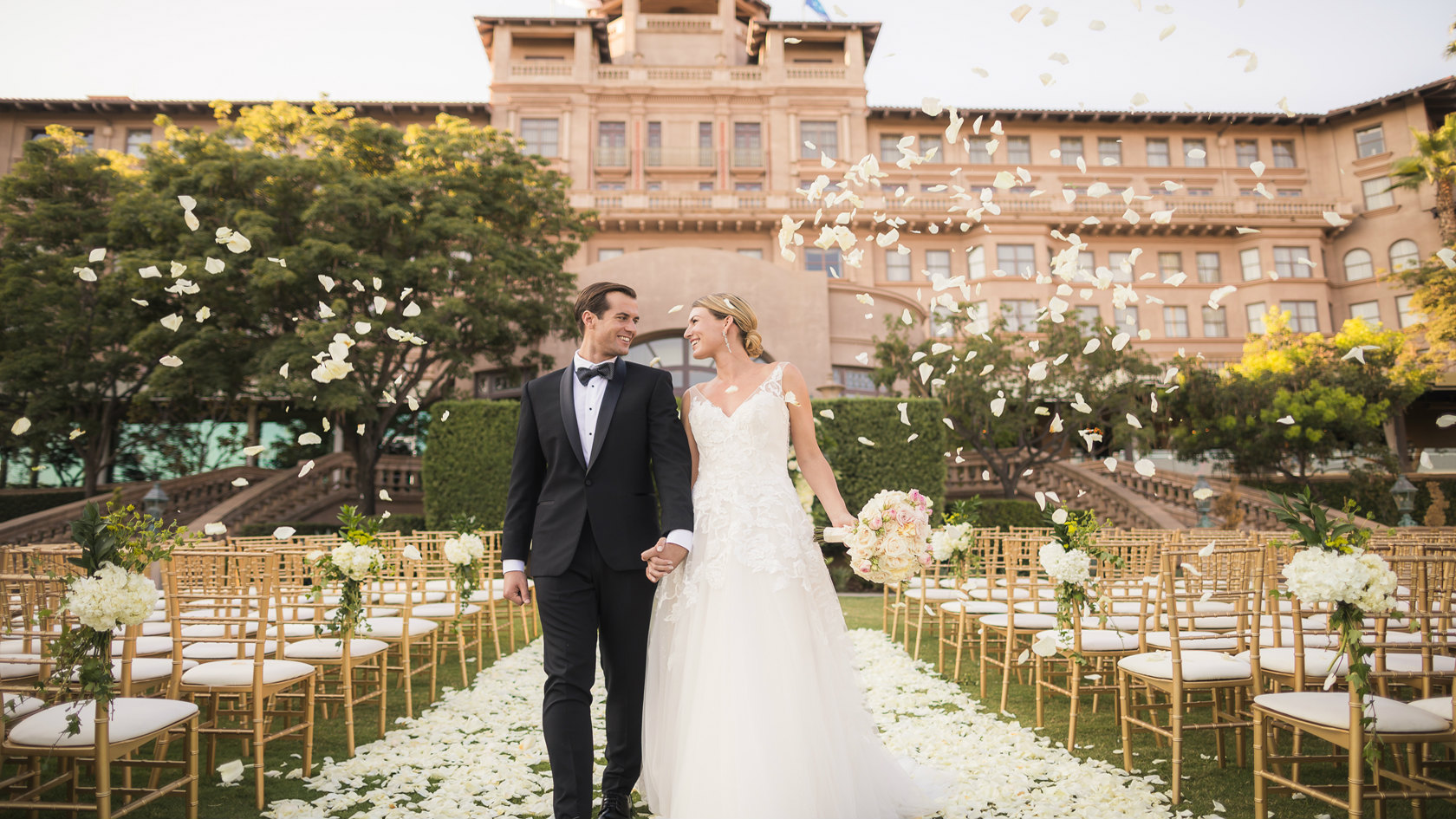 Couple get married at Langham London