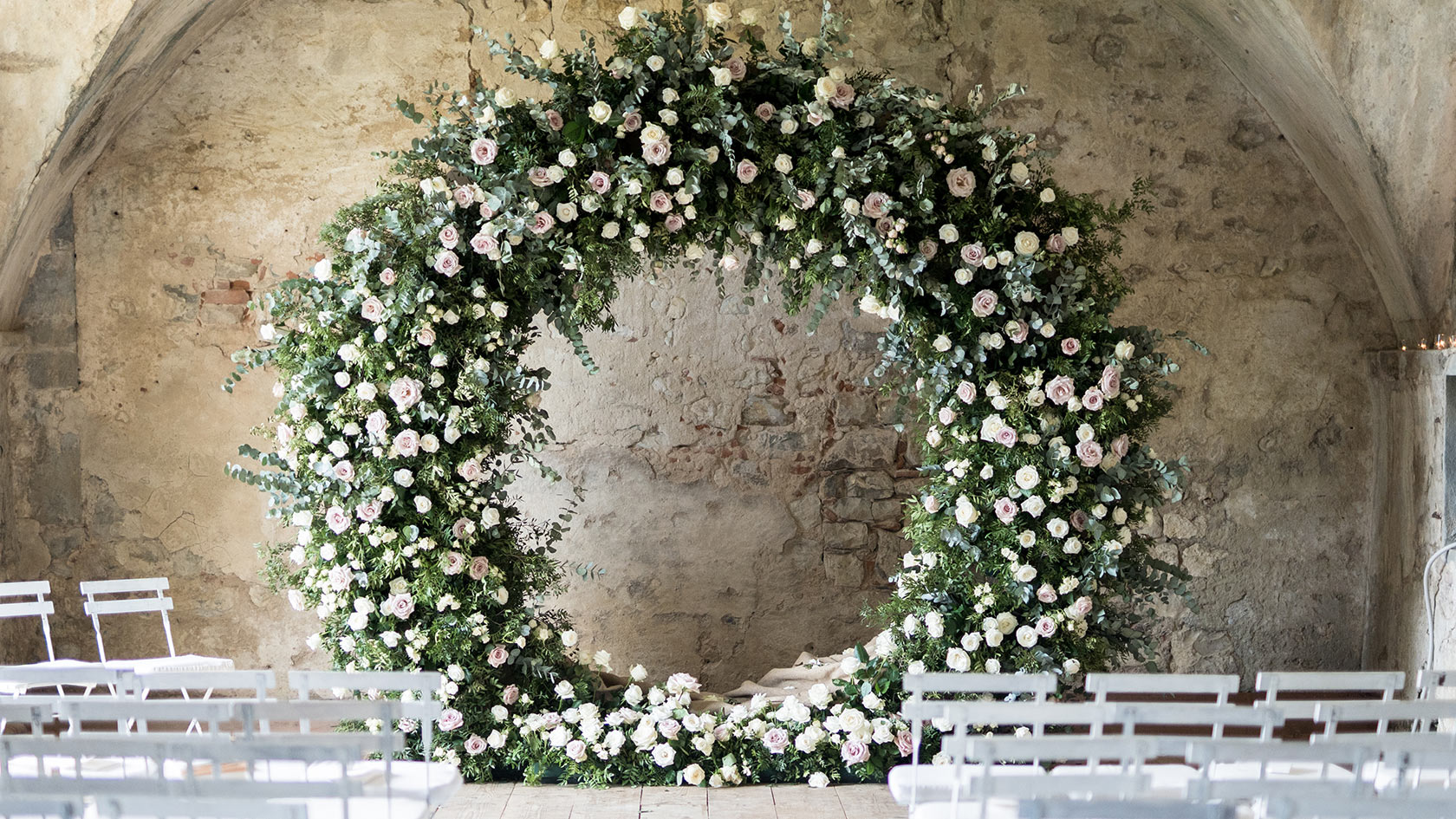 Outdoor wedding at Langham London